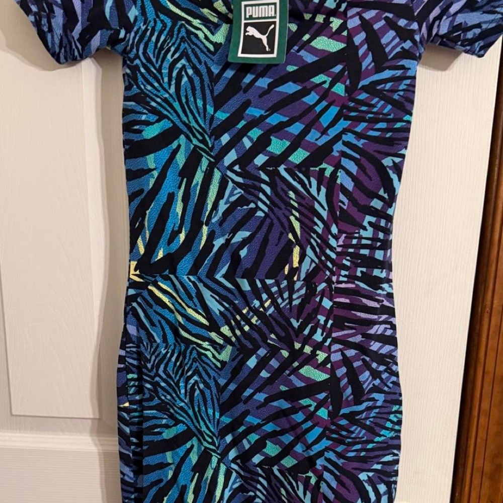 Puma size S blue/teal/purple dress